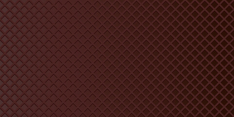 Chocolate wafer, waffle textured seamless pattern vector background