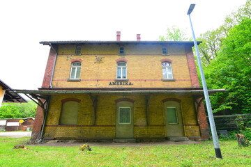 Wall Mural - Lost Place Bahnhof Amerika in Sachsen 