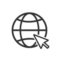 Wall Mural - website icon. vector www icon