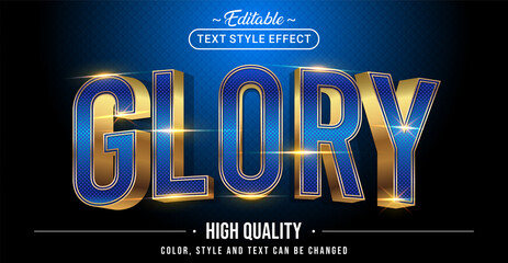 Poster - Editable text style effect - Glory text style theme.