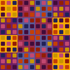 Poster - Colorful tile. Vector same squared multicolor tile and colorful background.