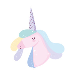 Sticker - cute little unicorn