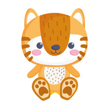 Cute Tiger Stuffed Toy
