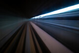 Fototapeta Perspektywa 3d - Speeding through a Tunnel