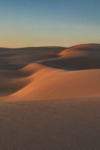 Patterns In The Sand Dunes In Afternoon Sunlight - Port Stephens, NSW, Australia