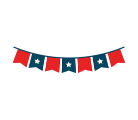 Poster - decorative bunting flags