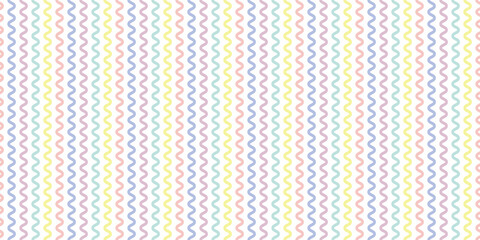Poster - Colorful pastel abstract seamless repeat pattern background