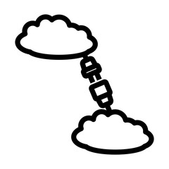 Sticker - Cloud Connection Icon