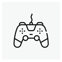 Poster - Gamepad vector icon. Editable stroke. Symbol in Line Art Style for Design, Presentation, Website or Apps Elements, Logo. Pixel vector graphics - Vector