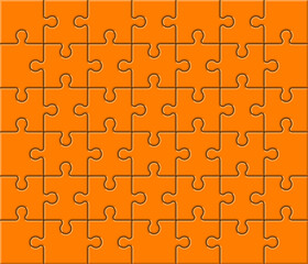 Leinwandbilder - background puzzle pattern. A lot of piece flat puzzle presentation. Many step circle business card. Section compare service banner. illustration template color puzzle shape. Abstract Background
