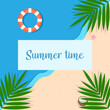 © Halyna - This is a beach illustration. Summer background.