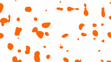 Orange Spots On A White Background, Grunge Background.