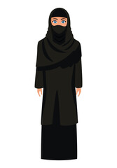 Sticker - black muslim woman