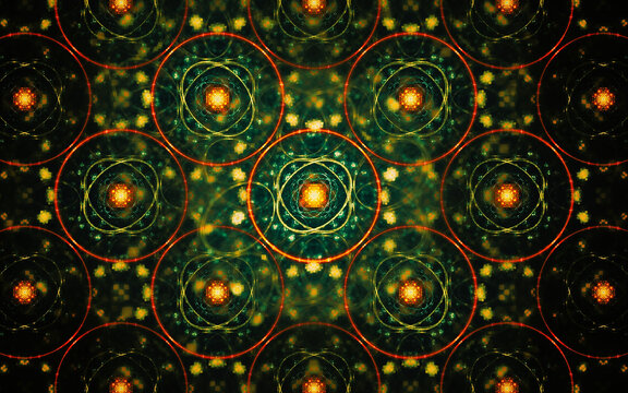 abstract illustration background image patterns in the form of lines and geometric shapes intersecting, intertwining in a chaotic manner for use in web design, computer graphics