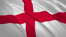 England - Waving Flag Video Background