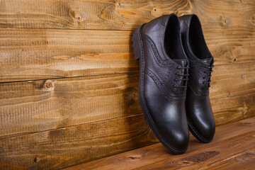 shoes on a wooden background