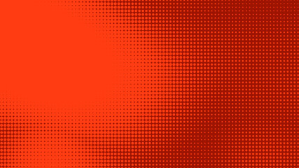 Poster - Dots halftone red purple color pattern gradient texture with technology digital background. Dots pop art comics style.