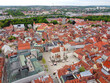 Regensburg, Deutschland: Blick über die Stadt mit dem markanten Neupfarrplatz