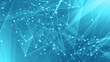 © Papapig - Abstract blue green polygon tech network with connect technology background. Abstract dots and lines texture background. 3d rendering.