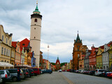 Fototapeta Miasto - Domažlice, Tschechien: Ortskern