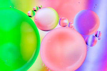 Wall Mural - colorful circles and bubbles  background