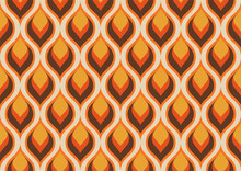 Retro Seamless Pattern. Trendy Colors And Texture