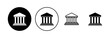 © AAVAA - Bank icon set. bank vector icon, museum, university