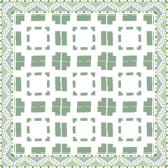  -  Fantastic flower ornament. Beautiful vector pattern. Design can be used for Scarf, Card, bandana print, kerchief design, napkin 
