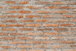 Wall background, red brick with cement texture