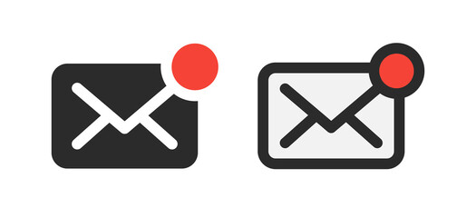 Aufkleber - New mail message notification vector icon.