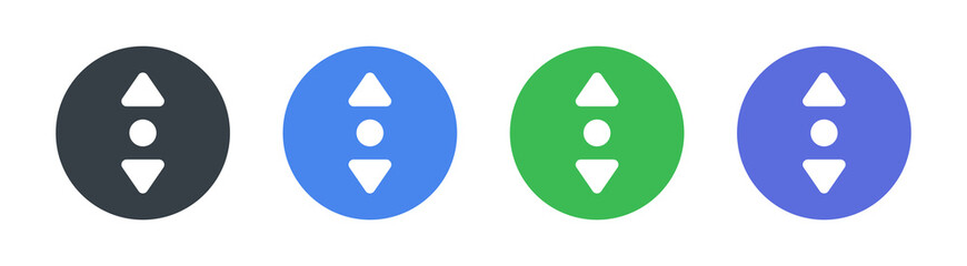 Poster - Scroll icons set. Vector illustration