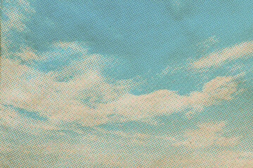 Wall Mural - retro sky pattern on old paper