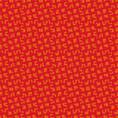 Poster - Fantasy form vector seamless repeat pattern print background