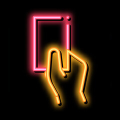 Poster - Arbitrator Show Card Card neon light sign vector. Glowing bright icon Arbitrator Show Card sign. transparent symbol illustration