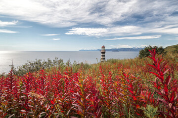 Wall Mural - Observation deck at the edge of the earth. Cape Mayachny.