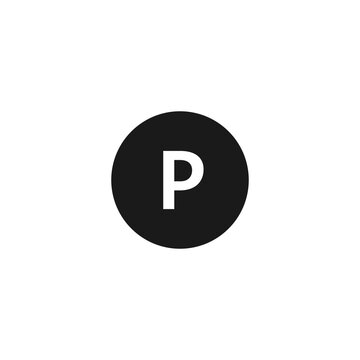 Parking icon. Vector illustration for graphic design, Web, UI, app.