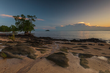 Wall Mural - Wonderful Sunrise at Batam Bintan Island Indonesia