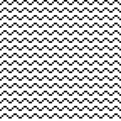 Poster - Pixel waves pattern. Seamless and vector simple ornament.