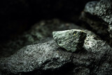 Fototapeta  - graphite ore in mine, mining concept, mineral extraction