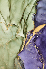 Alcohol ink art.Mixing liquid paints. Modern, abstract colorful background, wallpaper. Marble texture.Translucent colors