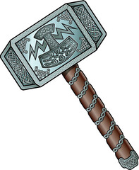 the viking god,  thors hammer