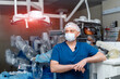 © Vadim - Medical operation involving robot. Medical robot. Robotic Surgery.