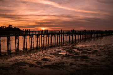 Wall Mural - sunset on the beach