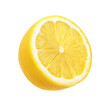 © natthapol - Slice lemon fruit isolated on white background,Half lemon..