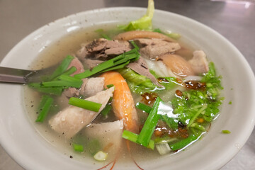 assorted Taiwanese noodle soup