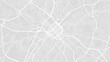 © Kostiantyn - Light grey and white Charlotte city area vector background map, streets and water cartography illustration.
