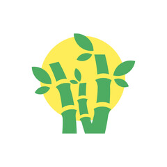 Poster - chinese bamboo tree logo