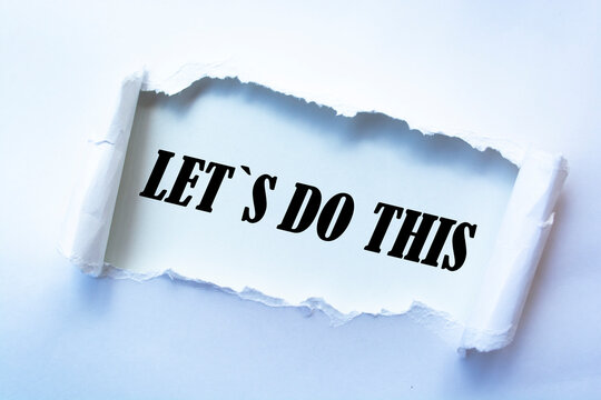 Let's do this appearing behind torn paper.