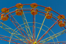 Part Of The Ferris Wheel Yellow-red