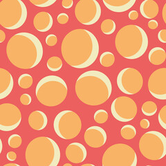 Poster - Retro colored dots vector seamless repeat pattern print background